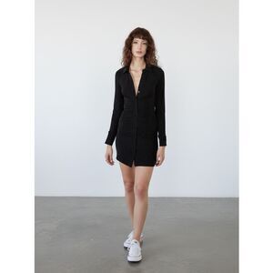NEW Bardot Gathered Slinky Dress in Black Size 4 Small